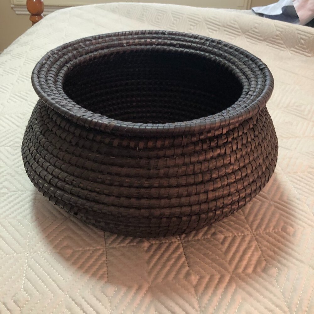 Hand woven basket - for plants - for decorations - fair market from Bangladesh - Picture 2 of 4